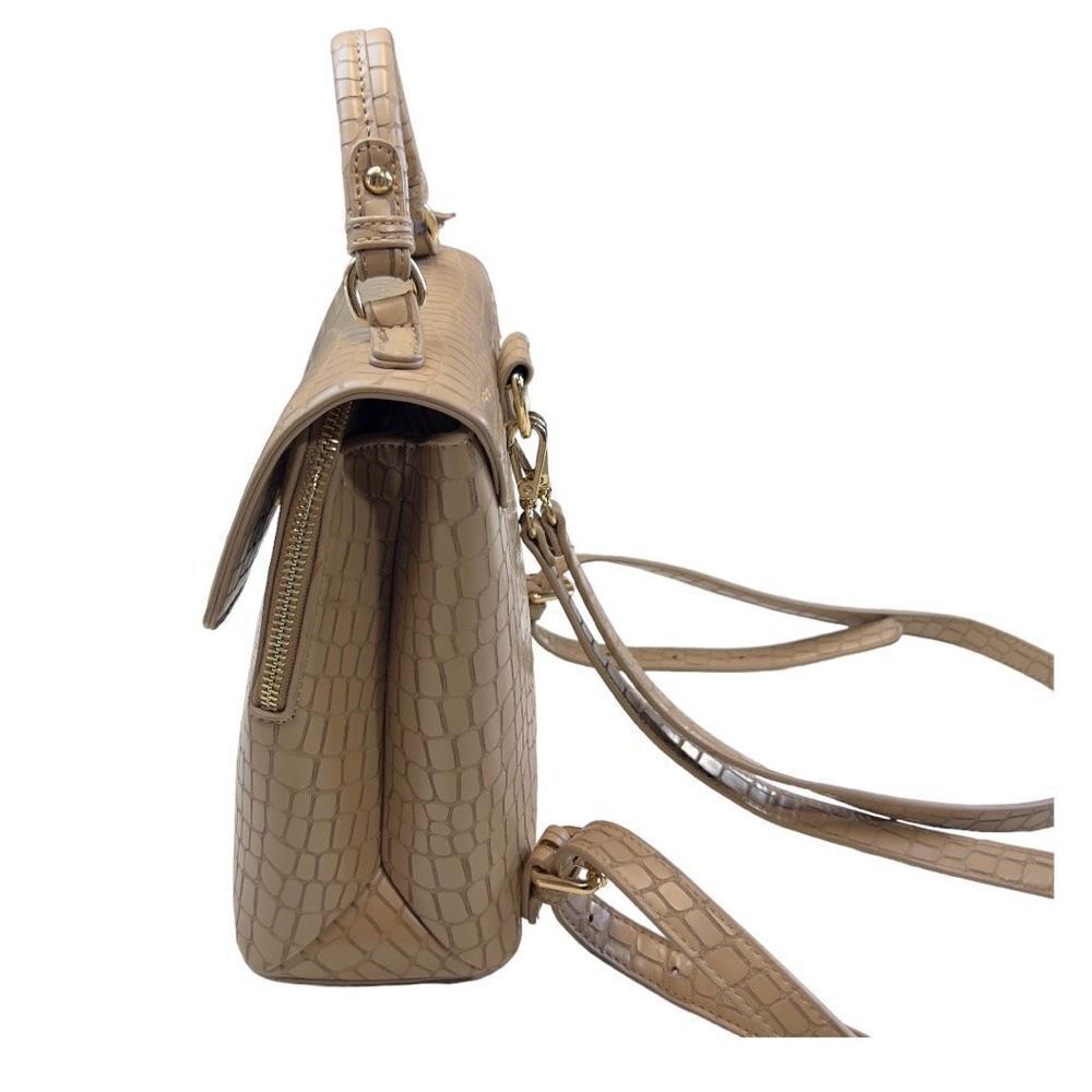 Moda Luxe Layne Backpack Nude Color Embossed - Picture 9 of 16